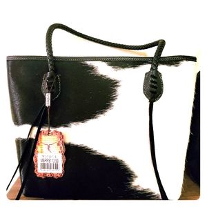 Cow hide purse